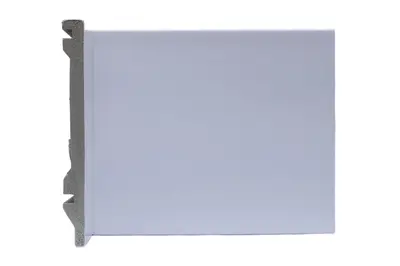 Linha Flat: Rodapé Branco 15cm - BARRA DE 2,25M