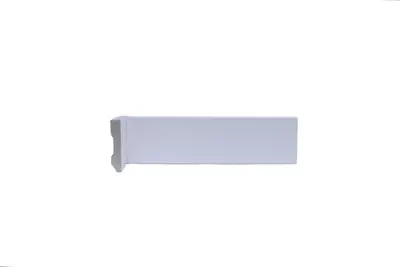 Linha Slim: Rodapé Liso Branco 5cm - BARRA DE 2,40M