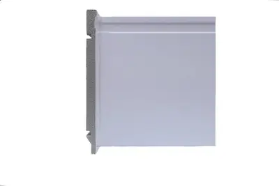 Linha Classic: Rodapé Branco Frisado 20cm - BARRA DE 2,40M