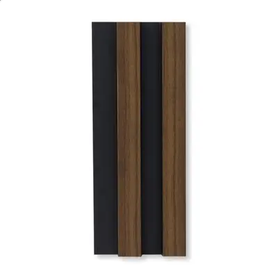 Linha Suprema - Painel Ripado Black Peroba - barra de 2,85m
