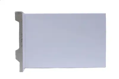 Linha Flat: Rodapé Liso 12cm - BARRA DE 2,25M