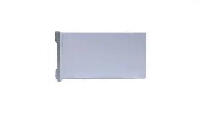 Linha Slim: Rodapé Liso Branco 10cm - BARRA DE 2,40M